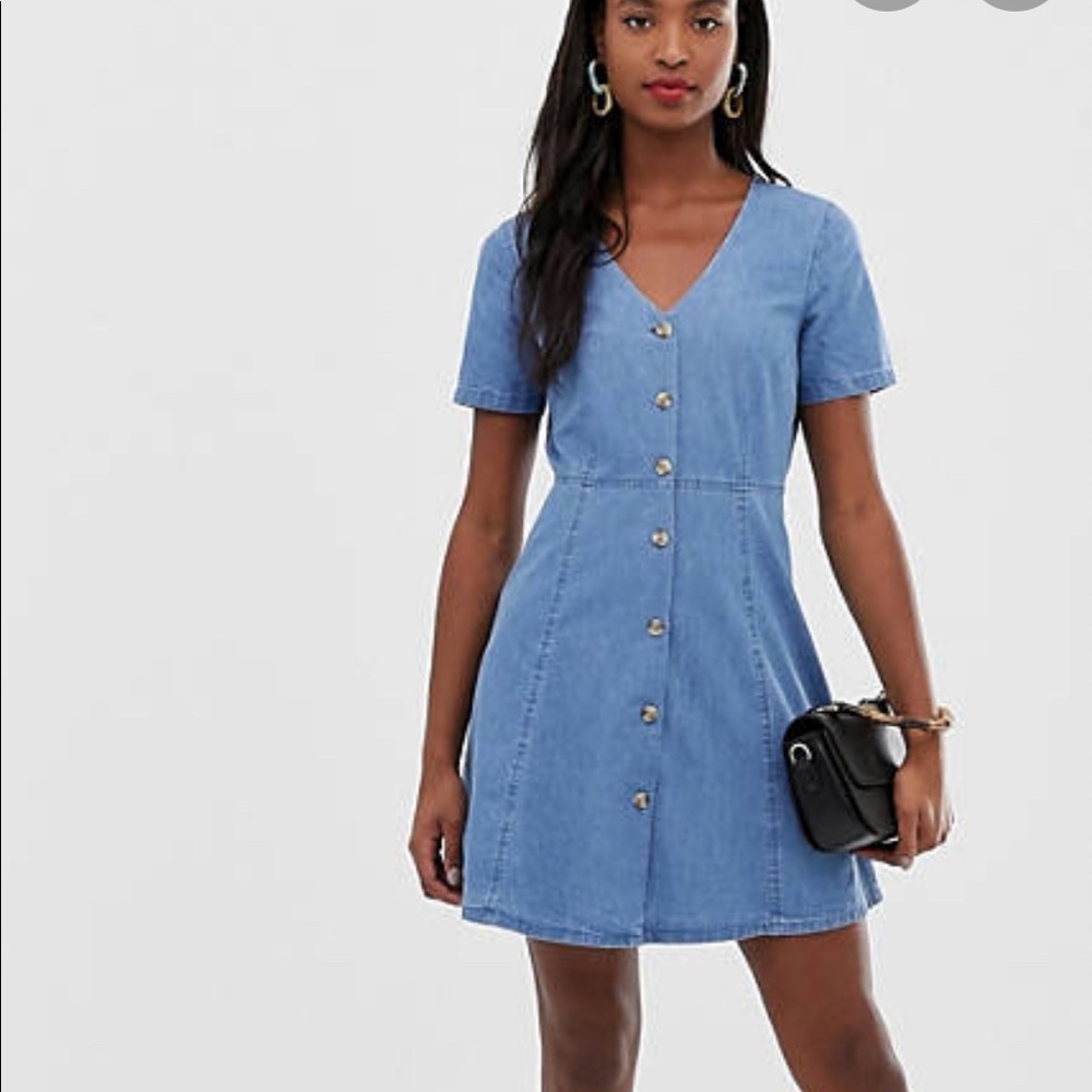 Nwt ASOS DESIGN Tall denim tea dress